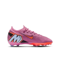 Nike Zoom Mercurial Vapor 16 Pro Gras Voetbalschoenen (FG) Kids Roze Felrood Lichtblauw