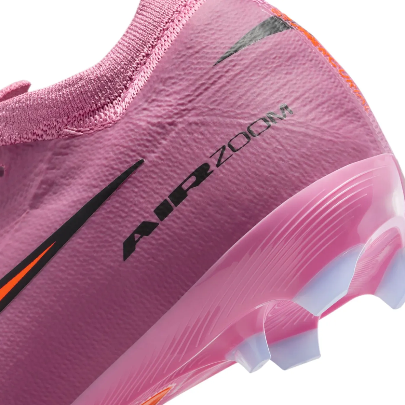 Nike Zoom Mercurial Vapor 16 Pro Gras Voetbalschoenen (FG) Kids Roze Felrood Lichtblauw