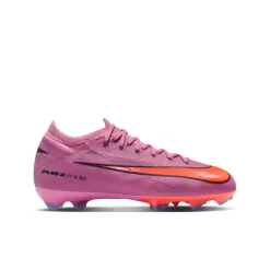 Nike Zoom Mercurial Vapor 16 Pro Gras Voetbalschoenen (FG) Kids Roze Felrood Lichtblauw