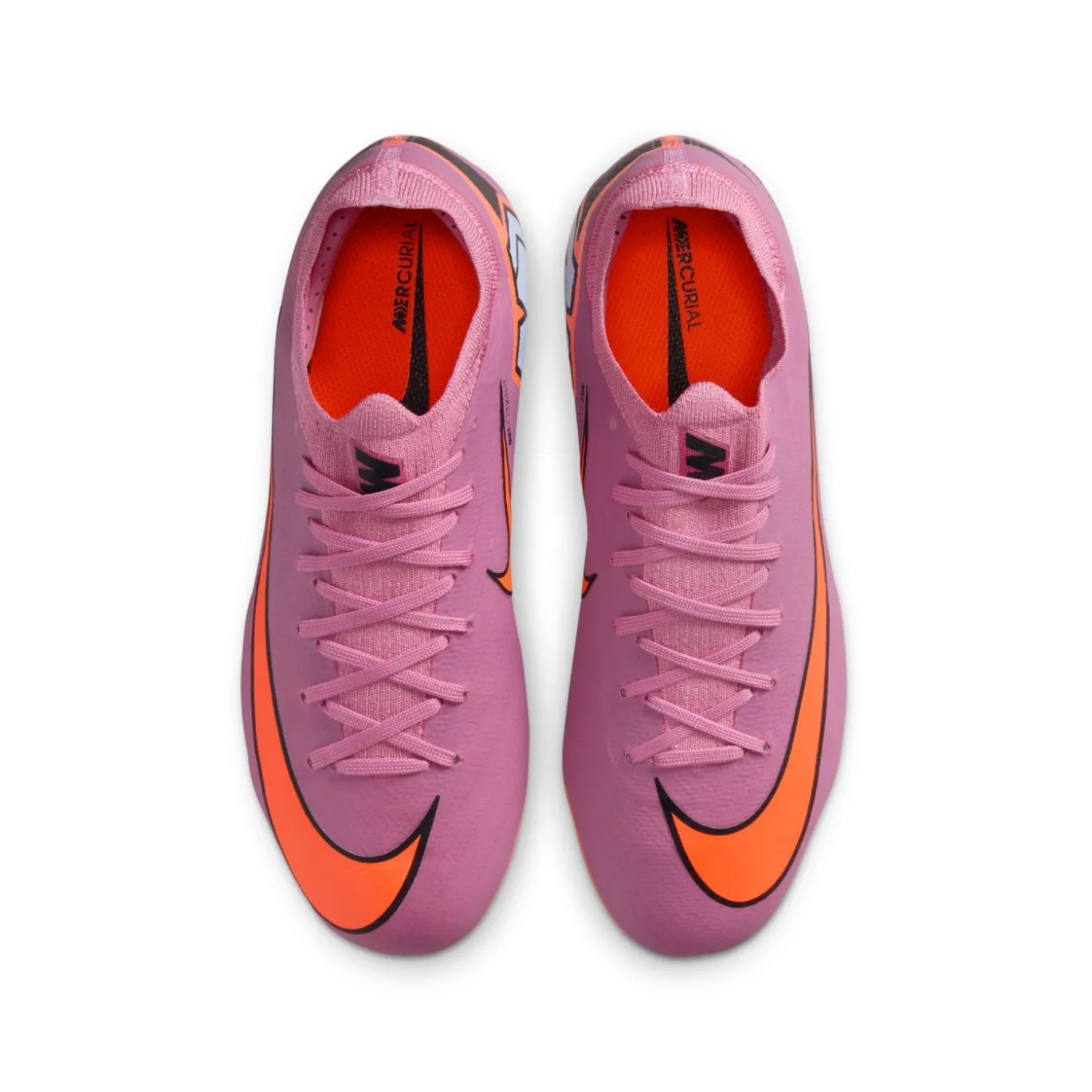 Nike Zoom Mercurial Vapor 16 Pro Gras Voetbalschoenen (FG) Kids Roze Felrood Lichtblauw
