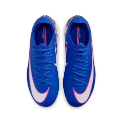 Nike Zoom Mercurial Vapor 16 Pro Gras Voetbalschoenen (FG) Kids Blauw Wit Felroze