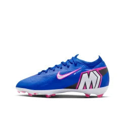 Nike Zoom Mercurial Vapor 16 Pro Gras Voetbalschoenen (FG) Kids Blauw Wit Felroze