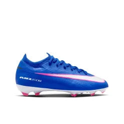 Nike Zoom Mercurial Vapor 16 Pro Gras Voetbalschoenen (FG) Kids Blauw Wit Felroze