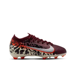 Nike Zoom Mercurial Vapor 16 Pro Gras / Kunstgras Voetbalschoenen (MG) Kids Bordeauxrood Zilver Oranje