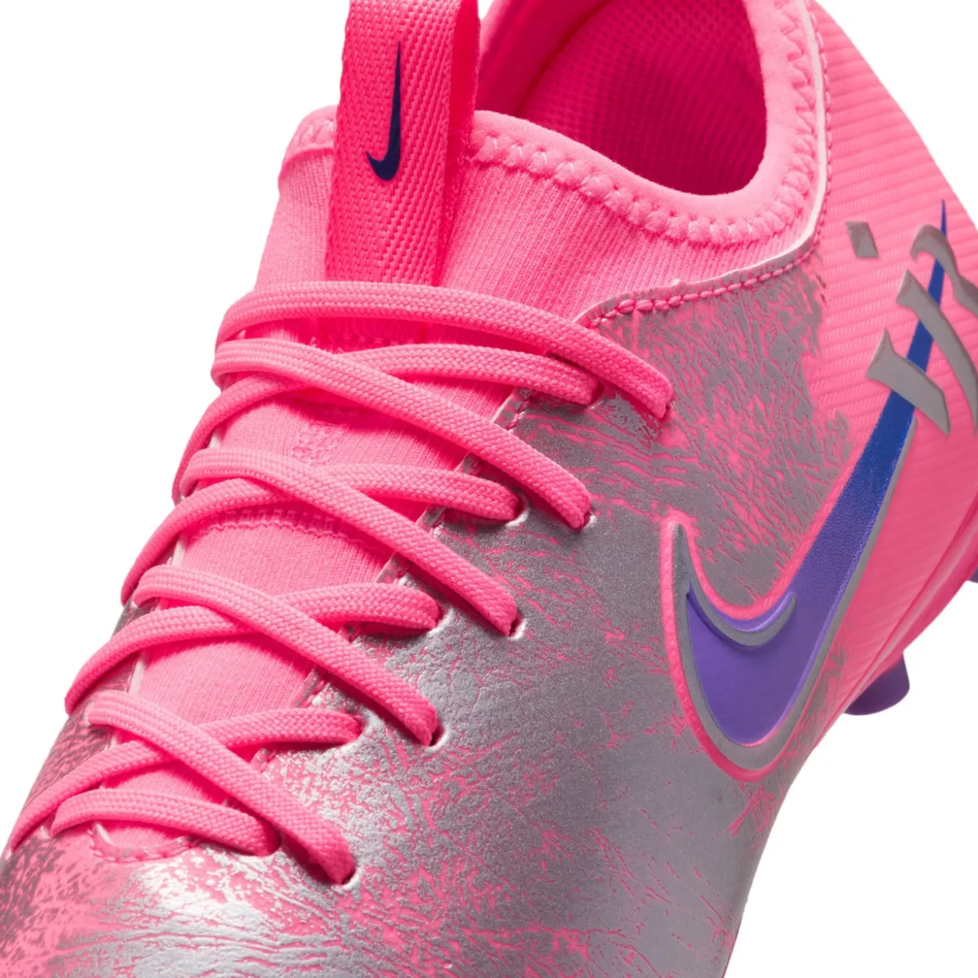 Nike Zoom Mercurial Vapor 16 Vinicius Júnior Academy Gras / Kunstgras Voetbalschoenen (MG) Kids Felroze Paars