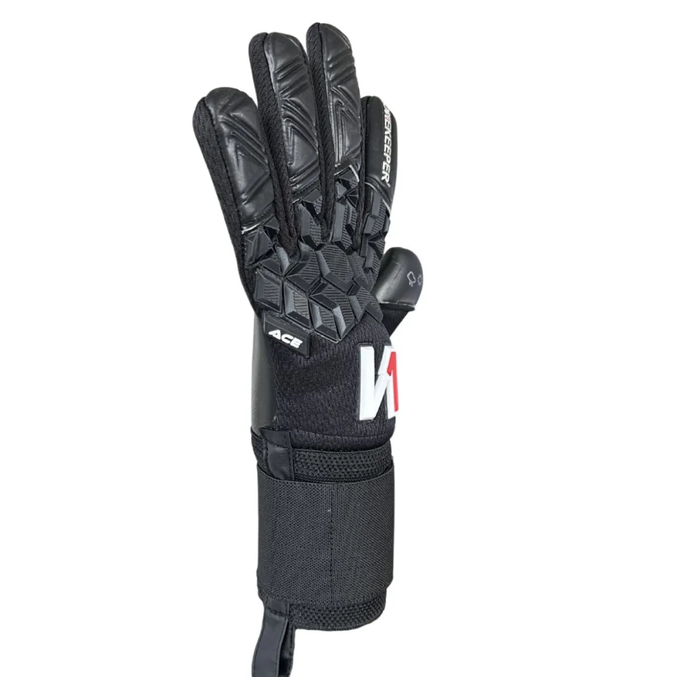 Onekeeper Ace Mesh Keepershandschoenen Kids Zwart Wit Rood