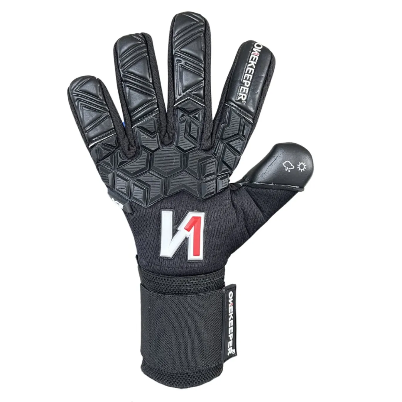 Onekeeper Ace Mesh Keepershandschoenen Zwart Wit Rood