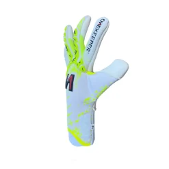 Onekeeper Iconic Keepershandschoenen Wit Fluorgeel Zwart