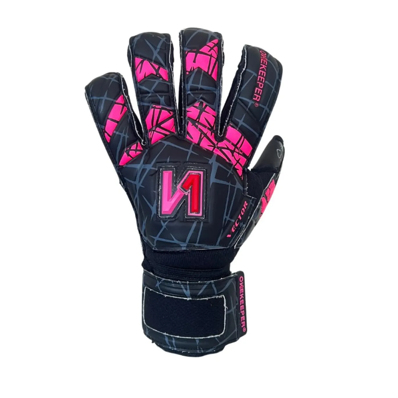 Onekeeper Vector Evolution Keepershandschoenen Kids Zwart Roze Rood