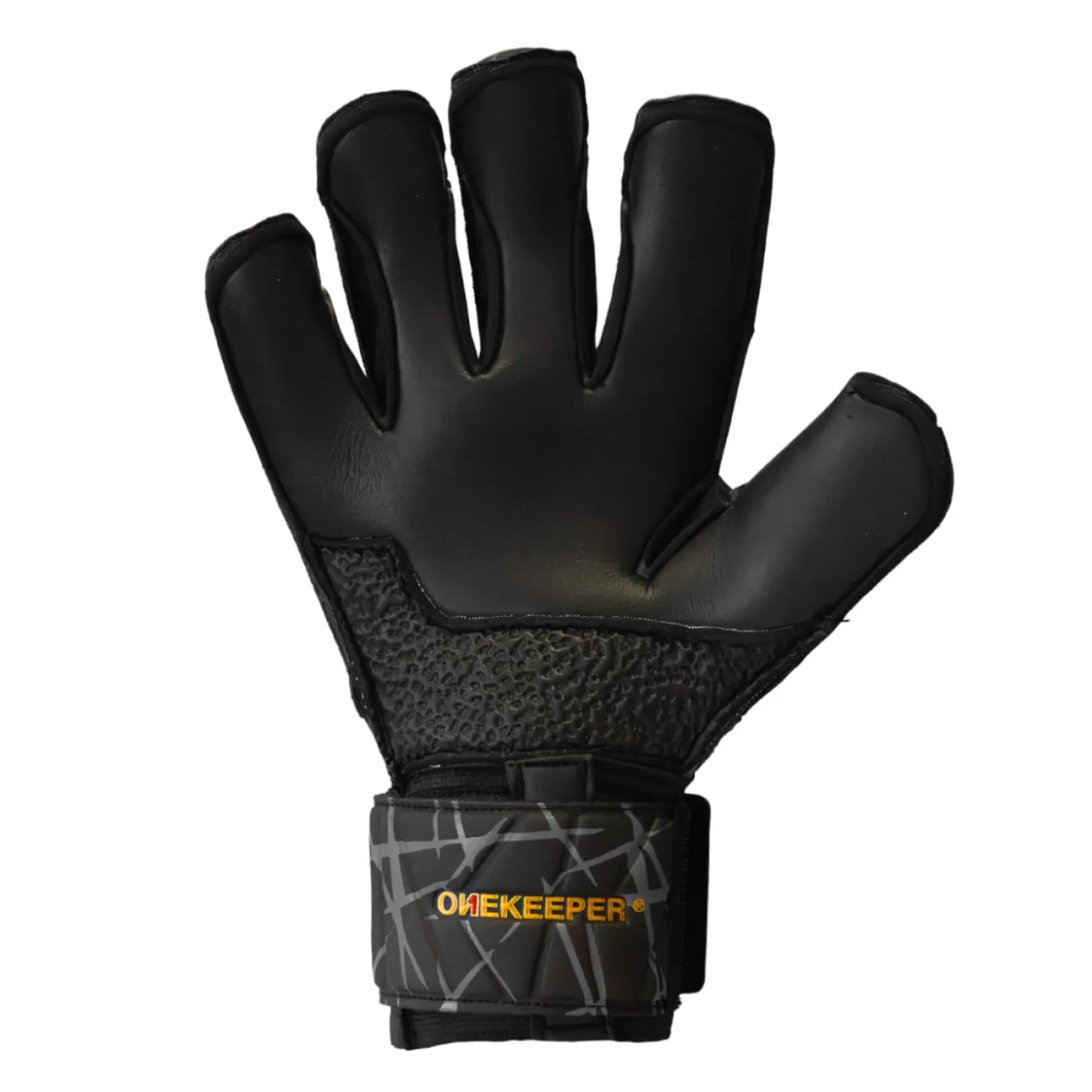Onekeeper Vector Evolution Keepershandschoenen Kids Zwart Goud