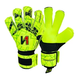 Onekeeper Vector Evolution Keepershandschoenen Kids Fluorgeel Zwart Rood