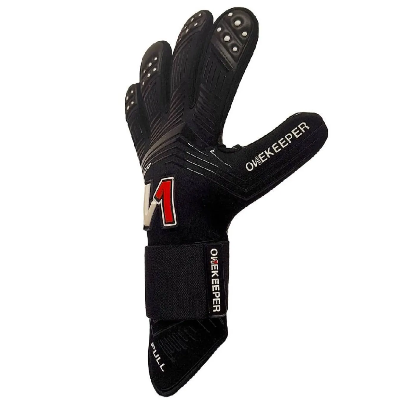 Onekeeper Viper Keepershandschoenen Zwart Wit Rood