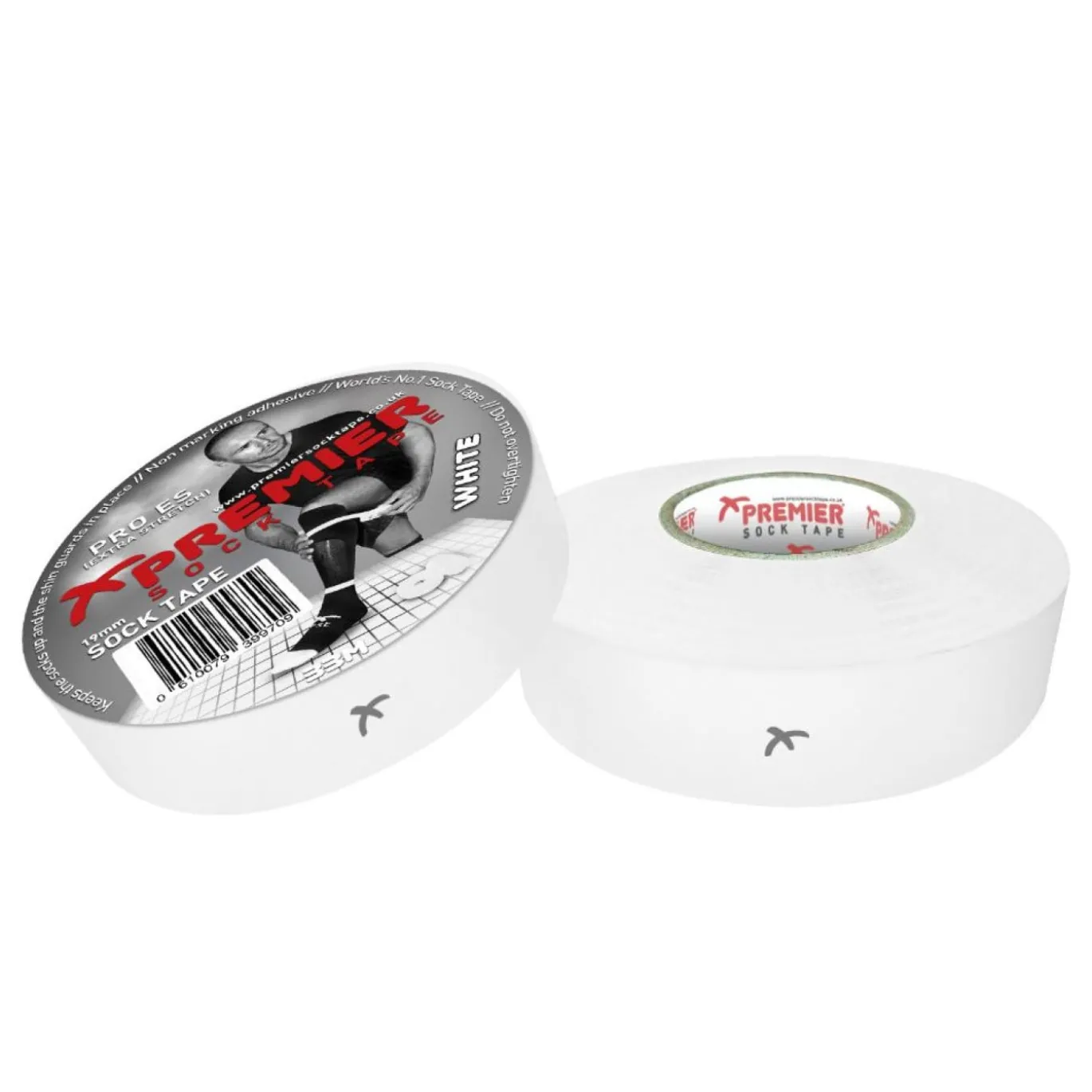 Premier Sokkentape 19mm Wit