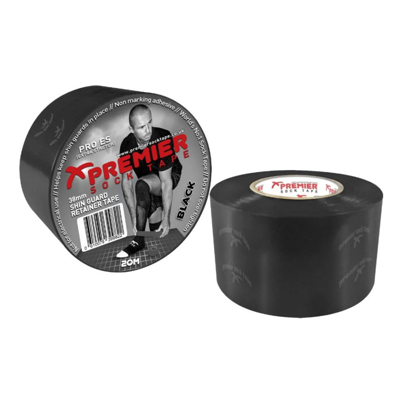 Premier Sokkentape 38mm x 20m Zwart