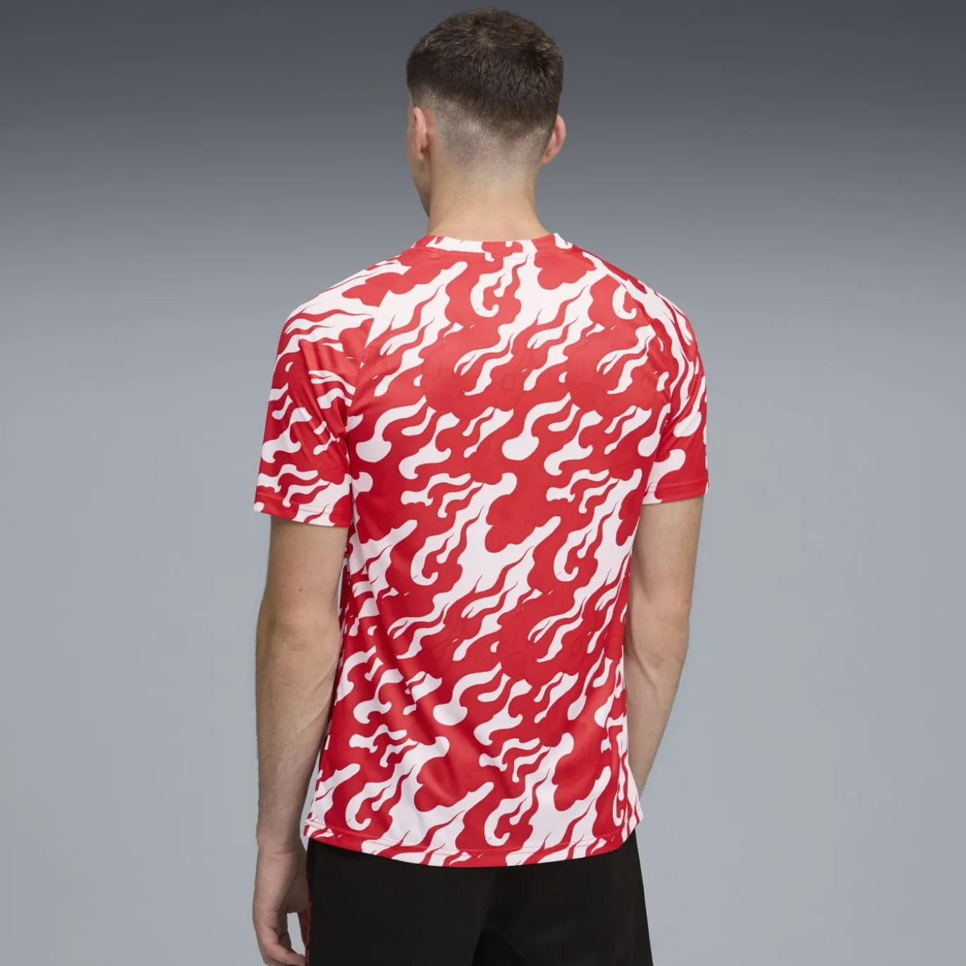 PUMA AC Milan Pre-Match Trainingsshirt 2025-2026 Wit Rood