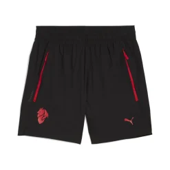 PUMA AC Milan Pumatech Broekje Woven 2025-2026 Zwart Rood
