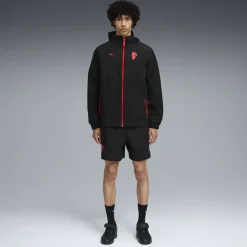 PUMA AC Milan Pumatech Broekje Woven 2025-2026 Zwart Rood