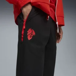 PUMA AC Milan Pumatech Trainingsbroek Woven 2025-2026 Zwart Rood