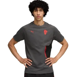 PUMA AC Milan Pumatech T-Shirt 2025-2026 Grijs Rood Zwart