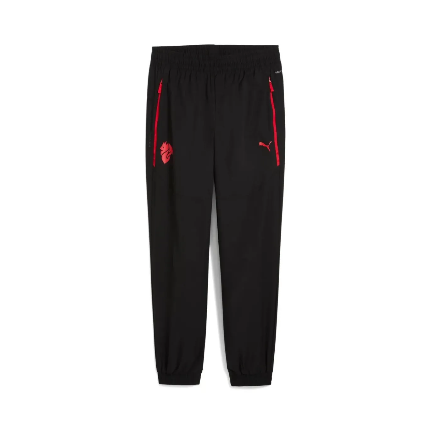 PUMA AC Milan Pumatech Woven Trainingspak Hooded Full-Zip 2025-2026 Zwart Rood