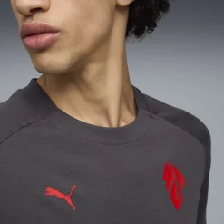 PUMA AC Milan Pumatech Zomerset 2025-2026 Donkergrijs Zwart Rood