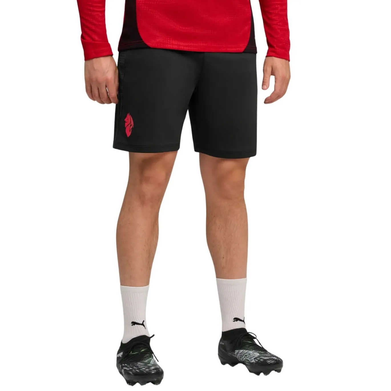 PUMA AC Milan Trainingsbroekje 2025-2026 Zwart Rood