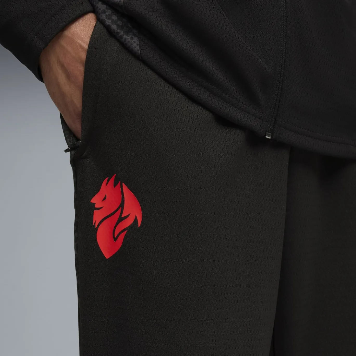 PUMA AC Milan Trainingsbroek 2025-2026 Zwart Rood