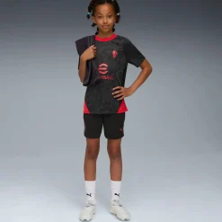 PUMA AC Milan Trainingsbroekje 2025-2026 Kids Zwart Rood