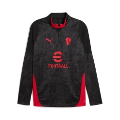 PUMA AC Milan Trainingspak 1/4-Zip 2025-2026 Zwart Rood