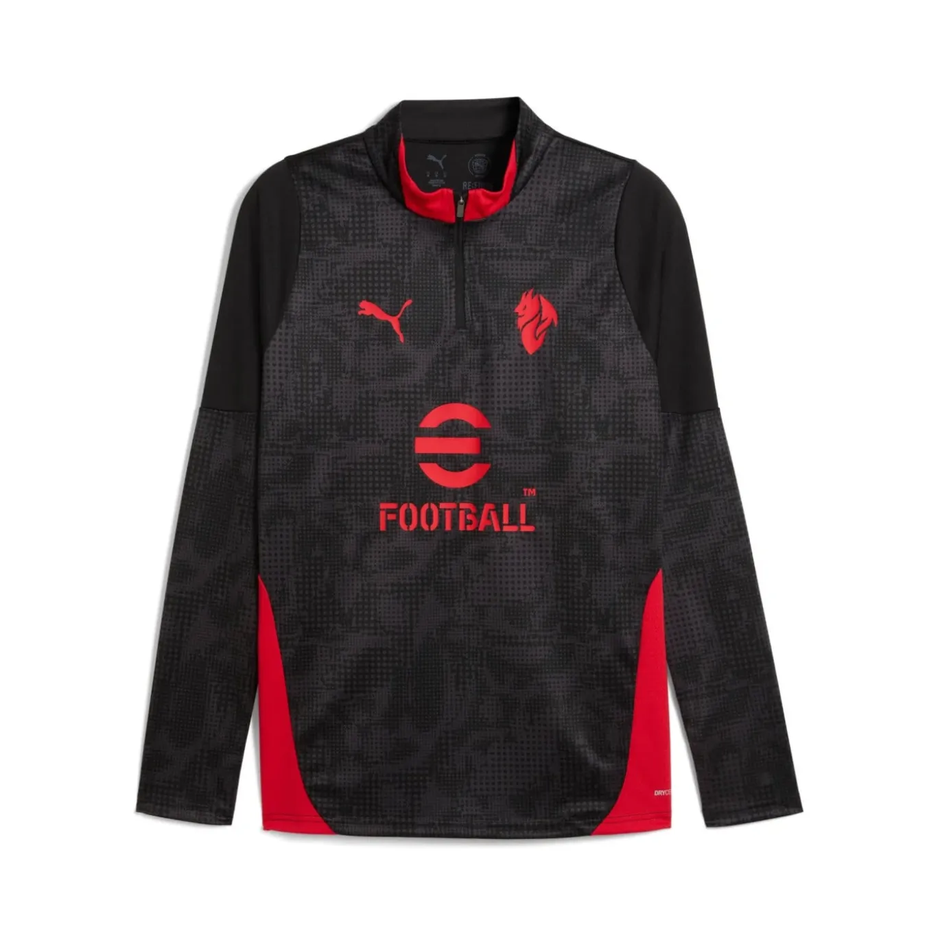 PUMA AC Milan Trainingspak 1/4-Zip 2025-2026 Zwart Rood
