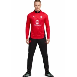 PUMA AC Milan Trainingspak 1/4-Zip 2025-2026 Rood Zwart Wit