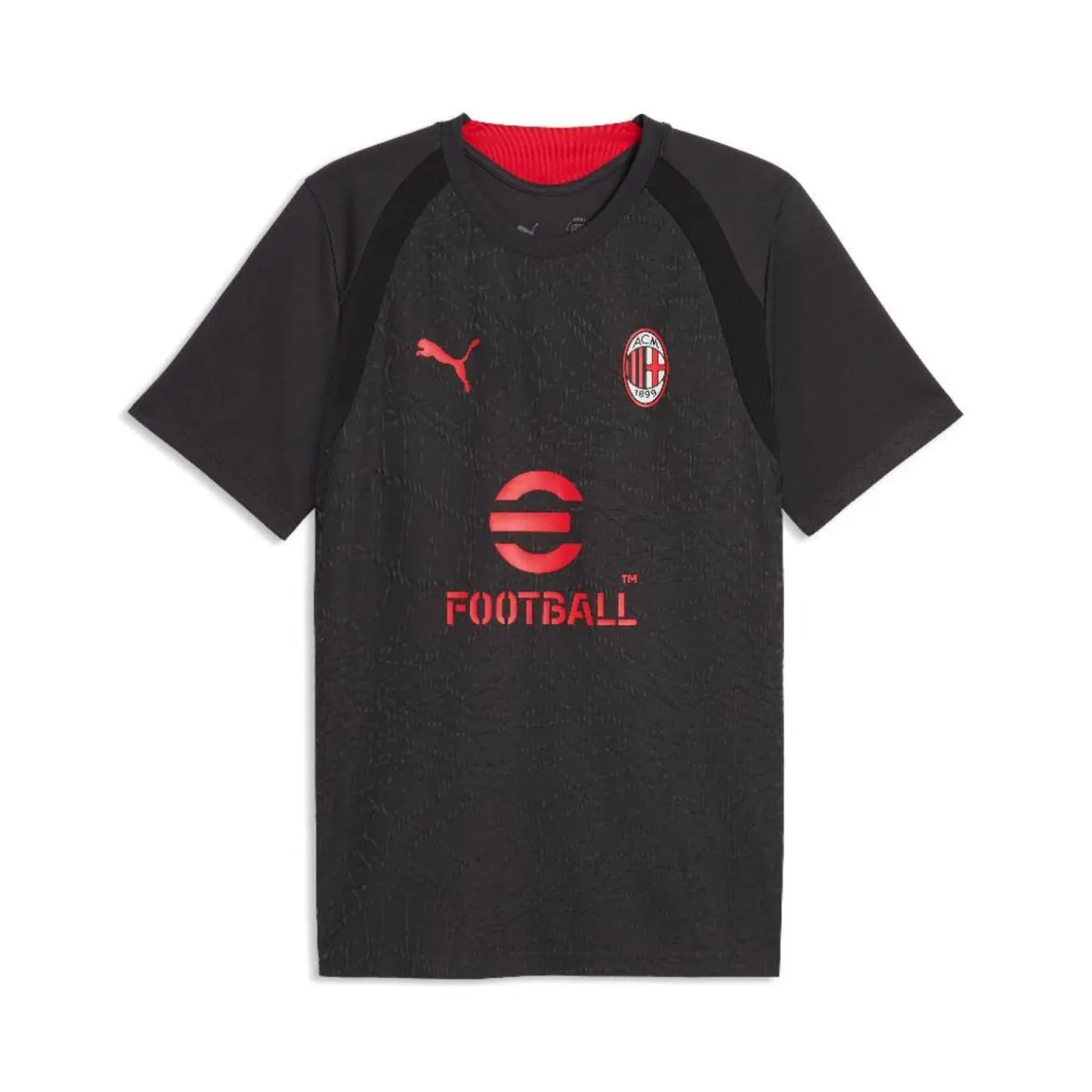 PUMA AC Milan Trainingsset 2026-2027 Donkergrijs Rood