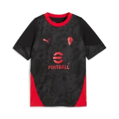 PUMA AC Milan Trainingsset 2025-2026 Kids Zwart Rood