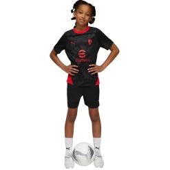 PUMA AC Milan Trainingsset 2025-2026 Kids Zwart Rood