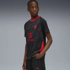 PUMA AC Milan Trainingsset 2025-2026 Kids Zwart Rood