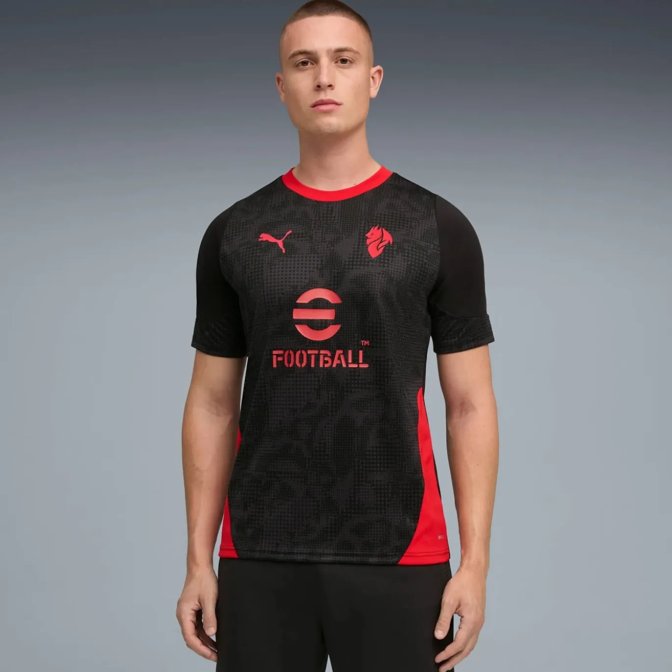 PUMA AC Milan Trainingsset 2025-2026 Zwart Rood