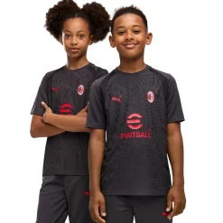 PUMA AC Milan Trainingsshirt 2026-2027 Kids Donkergrijs Rood