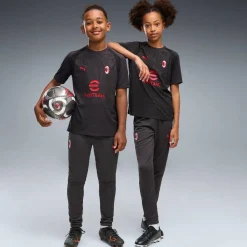 PUMA AC Milan Trainingsshirt 2026-2027 Kids Donkergrijs Rood