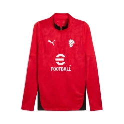 PUMA AC Milan Trainingstrui 1/4-Zip 2025-2026 Rood Zwart Wit