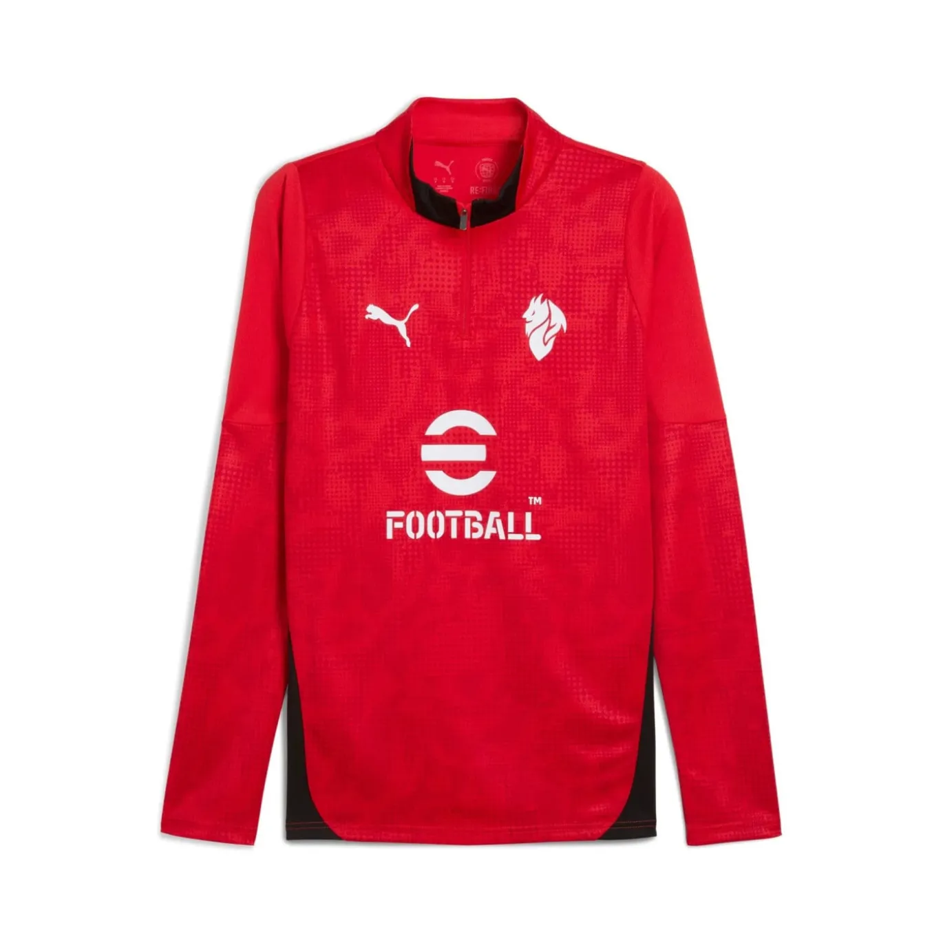 PUMA AC Milan Trainingstrui 1/4-Zip 2025-2026 Rood Zwart Wit