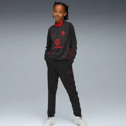 PUMA AC Milan Trainingstrui 1/4-Zip 2025-2026 Kids Zwart Rood