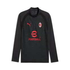 PUMA AC Milan Trainingstrui 1/4-Zip 2026-2027 Donkergrijs Rood
