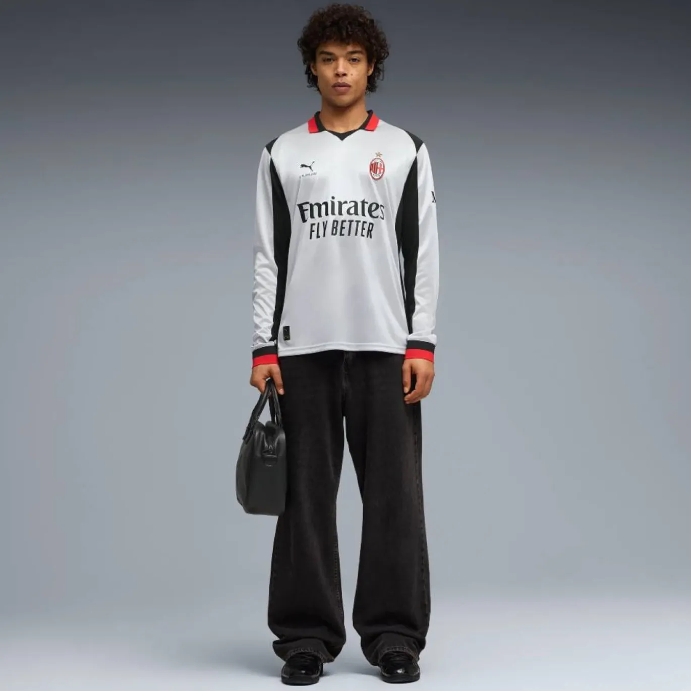 PUMA AC Milan x Slam Jam 4e Set Lange Mouwen 2025-2026 Zilver