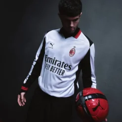 PUMA AC Milan x Slam Jam 4e Set Lange Mouwen 2025-2026 Zilver