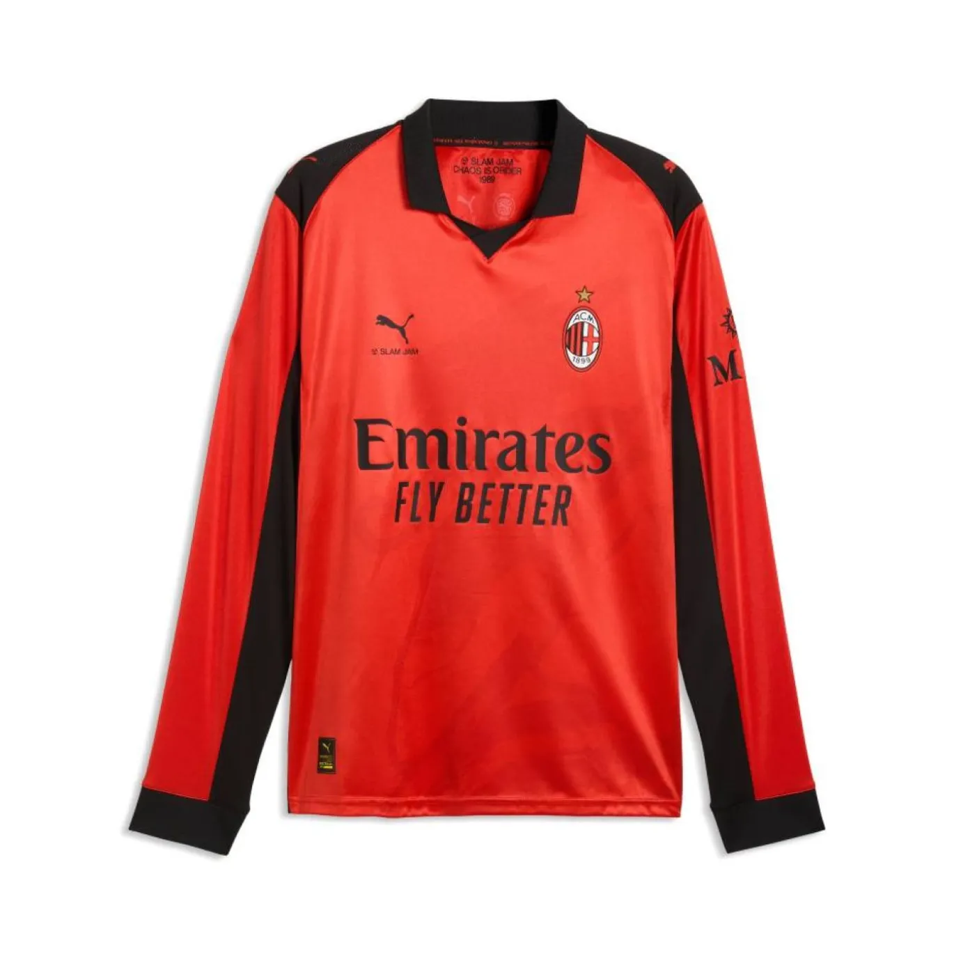 PUMA AC Milan X Slam Jam 4e Shirt Lange Mouwen 2025-2026 Rood