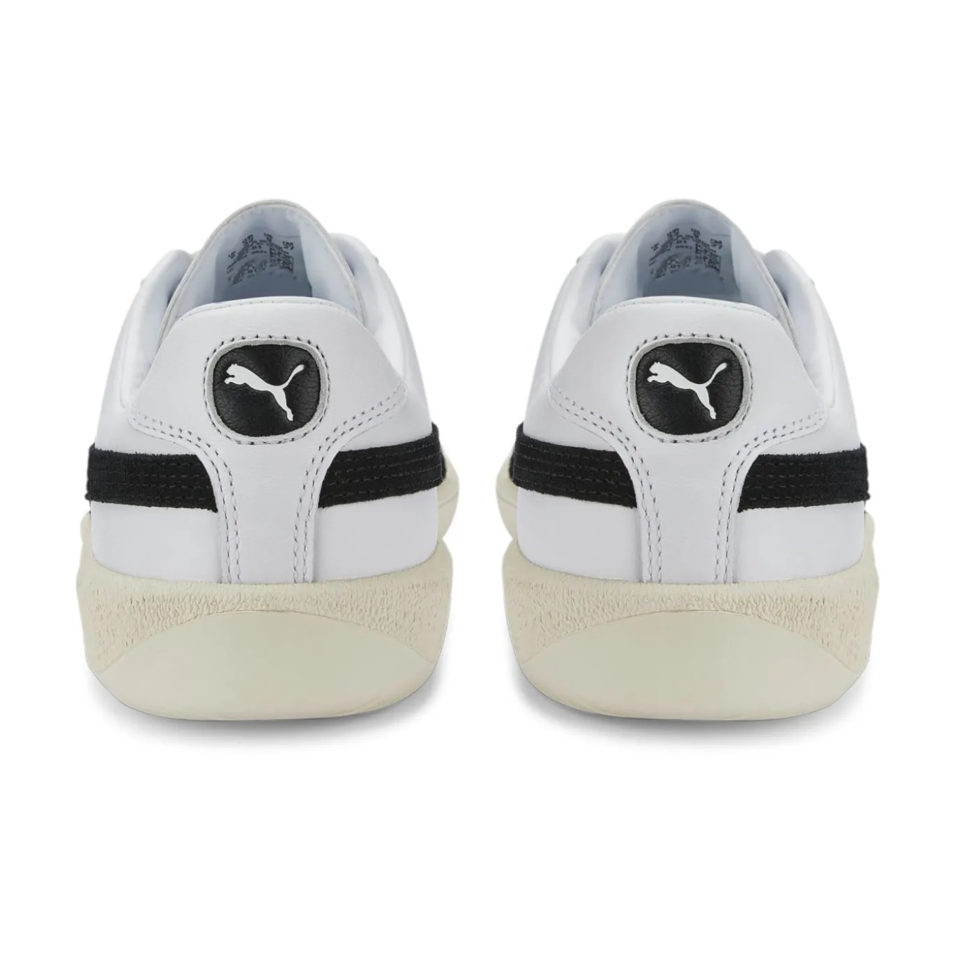 PUMA Army Trainer Sneakers Wit Lichtgrijs Zwart Goud