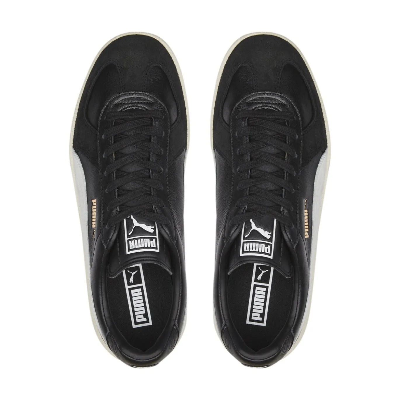 PUMA Army Trainer Sneakers Zwart Lichtgrijs Goud Wit