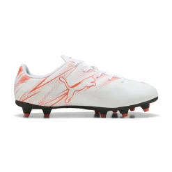 PUMA Attacanto Gras / Kunstgras Voetbalschoenen (MG) Kids Wit Oranje