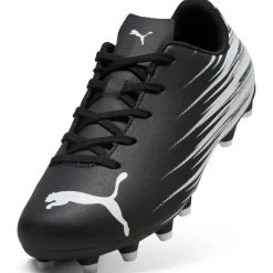 PUMA Attacanto II Gras / Kunstgras Voetbalschoenen (MG) Kids Zwart Wit