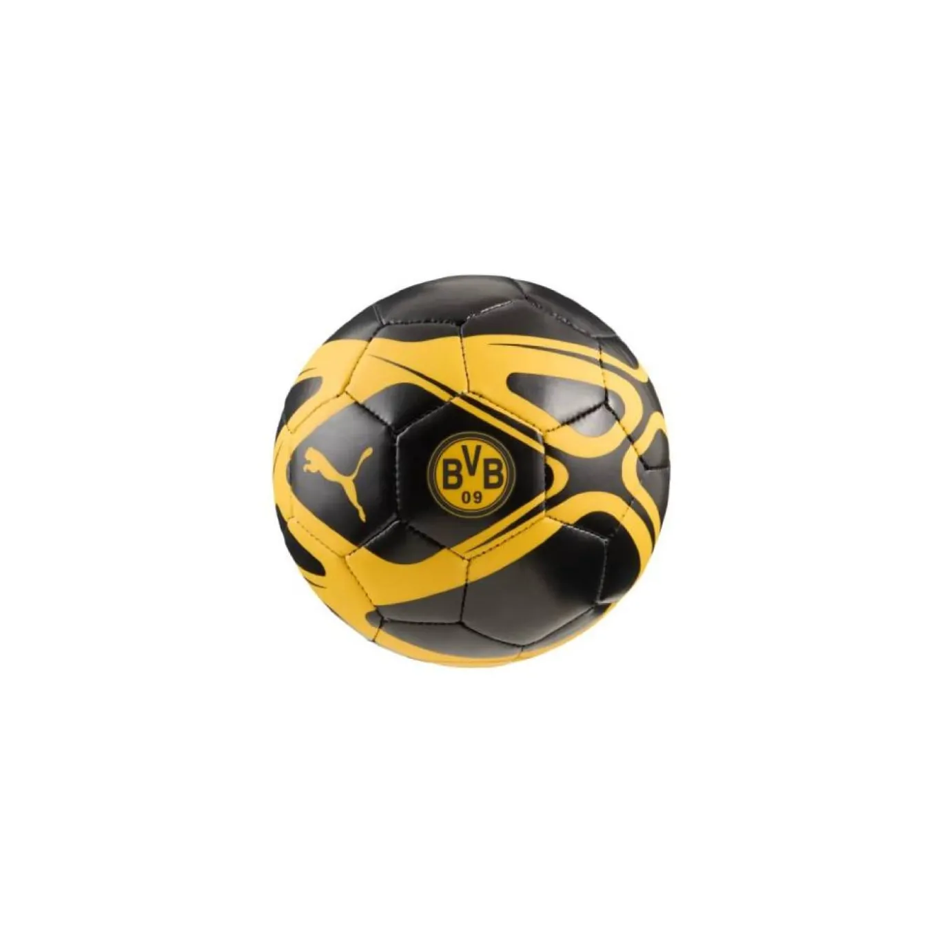 PUMA Borussia Dortmund Culture Mini Voetbal Maat 1 Zwart Geel